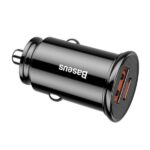 Baseus Car Charger Circular Plastic A+C 30W PPS Qora - Image 3
