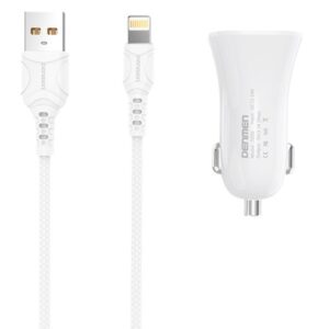 Zaryadka Avto Denmen 2USB DZ06L iPhone 2×1