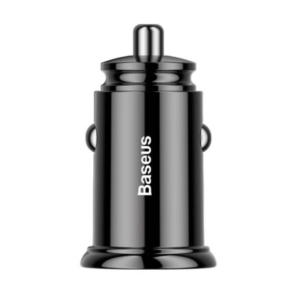 Baseus Car Charger Circular Plastic A+C 30W PPS Qora