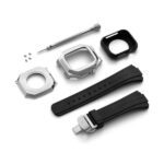Apple Watch uchun himoya keysi, Karbon oq 45 mm - Image 6