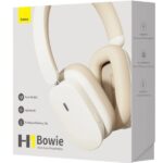 Беспроводные наушники Baseus H1 Bowie Creamy-White — изображение 4