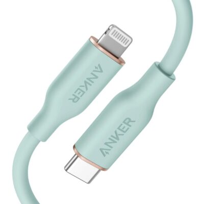 USB кабель Anker PowerLine III Flow USB-C with Lightning Connector 3ft Green