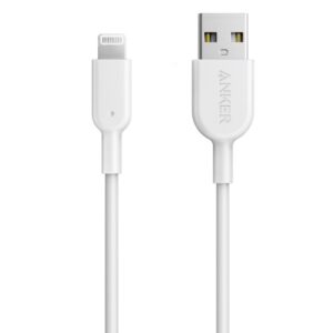 USB кабель Anker Powerline II with lightning connector 3ft C89 White