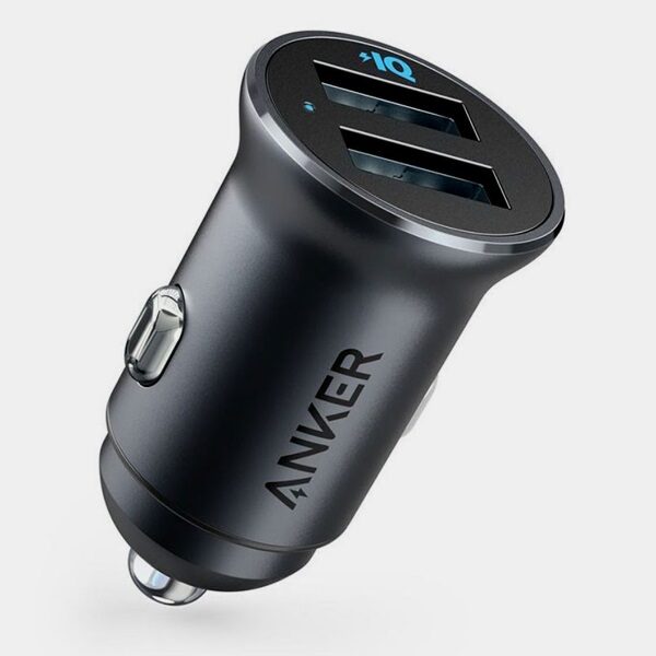 Автомобильное зарядное устройство Anker PowerDrive 2 Alloy Black