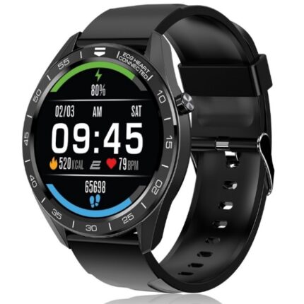 Smart soat 2E Motion GT 46 mm qora-kumush