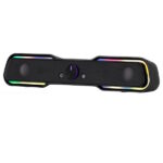 Акустическая система, Multimedia speaker 2E PCS101 RGB, 2.0, USB, Black — изображение 2