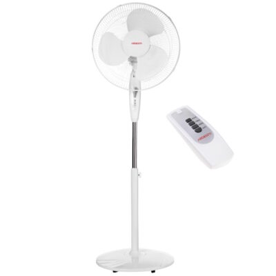 Вентилятор напольный Floor fan ARDESTO 40см,45Вт, пульт ДУ, белый