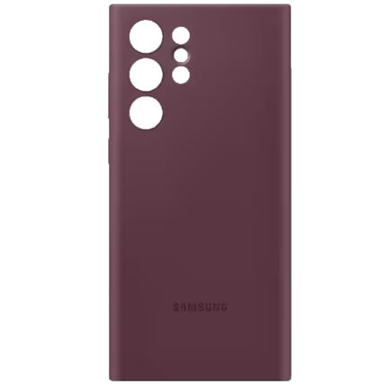 Чехол Silicone Cover Galaxy S22 Ultra цвет Бургундия