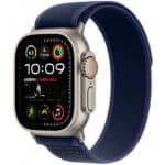 Смарт часы Apple Watch Ultra 2 2024 GPS + Cellular 49mm Natural Titanium Case with Blue Trail Loop - M/L