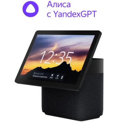 Умная колонка Яндекс Станция Дуо Макс с Алисей с Zigbee Черный