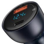 Baseus Car Charger Particular Digital Display QC+PPS Dual Quick 65W — изображение 4