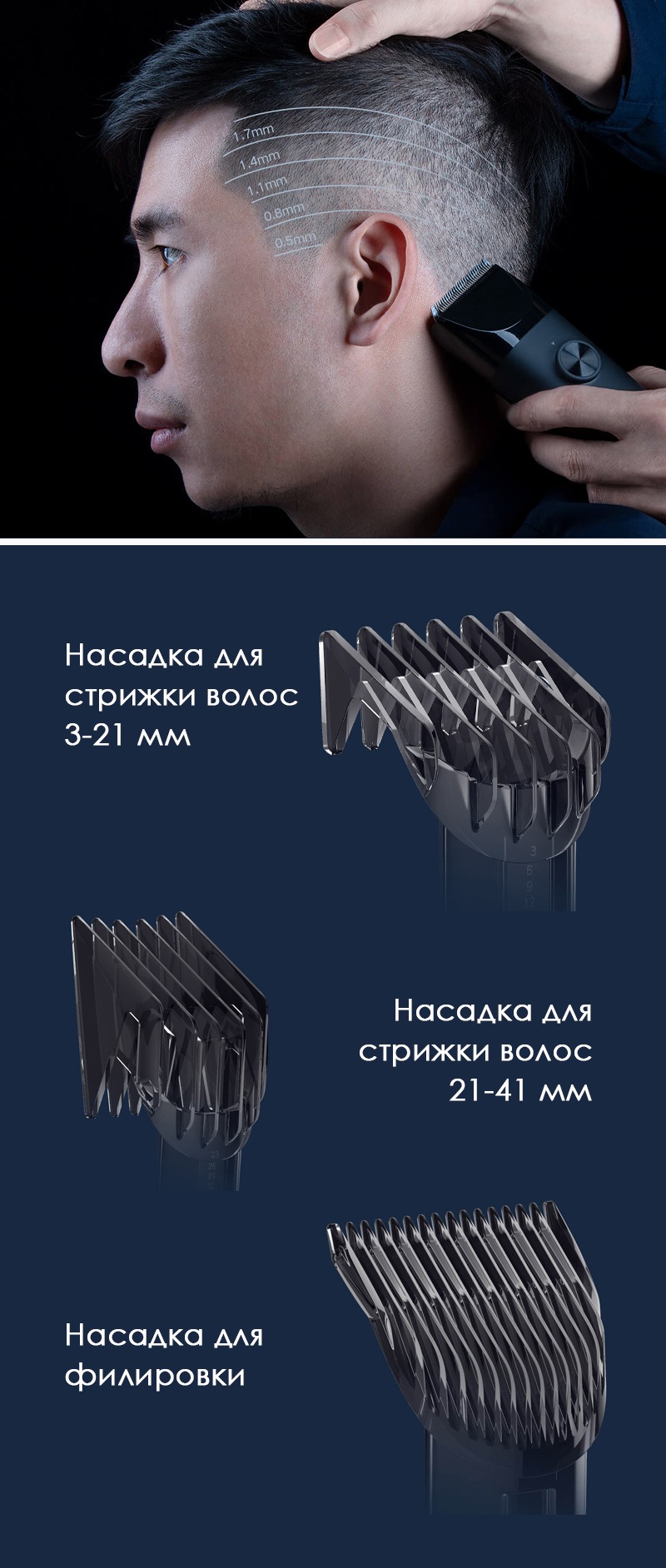 Машинка для стрижки волос Xiaomi Hair Clipper Машинка для стрижки волос Xiaomi Hair Clipper