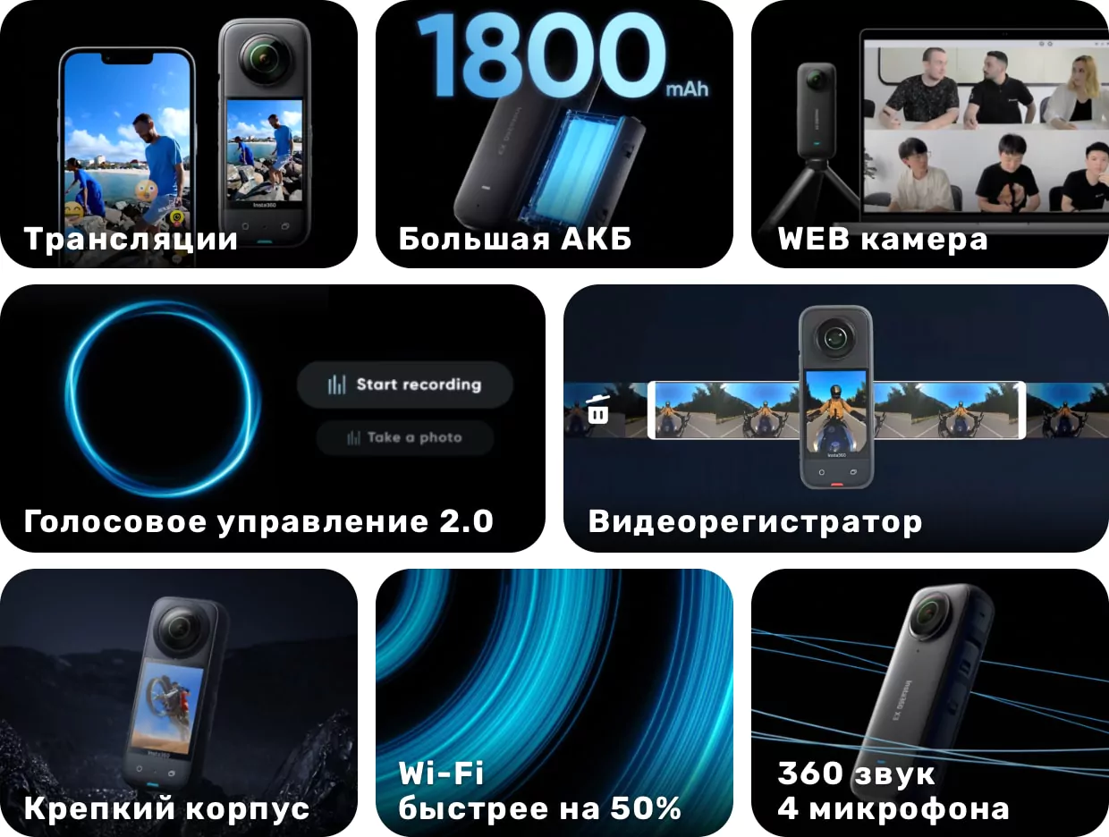 Экшн-камера Insta360 X3 POCKET 360 ACTION CAM Экшн-камера Insta360 X3 POCKET 360 ACTION CAM