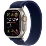 Смарт часы Apple Watch Ultra 2 2024 GPS + Cellular 49mm Natural Titanium Case with Blue Trail Loop – M/L