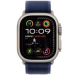 Смарт часы Apple Watch Ultra 2 2024 GPS + Cellular 49mm Natural Titanium Case with Blue Trail Loop – M/L