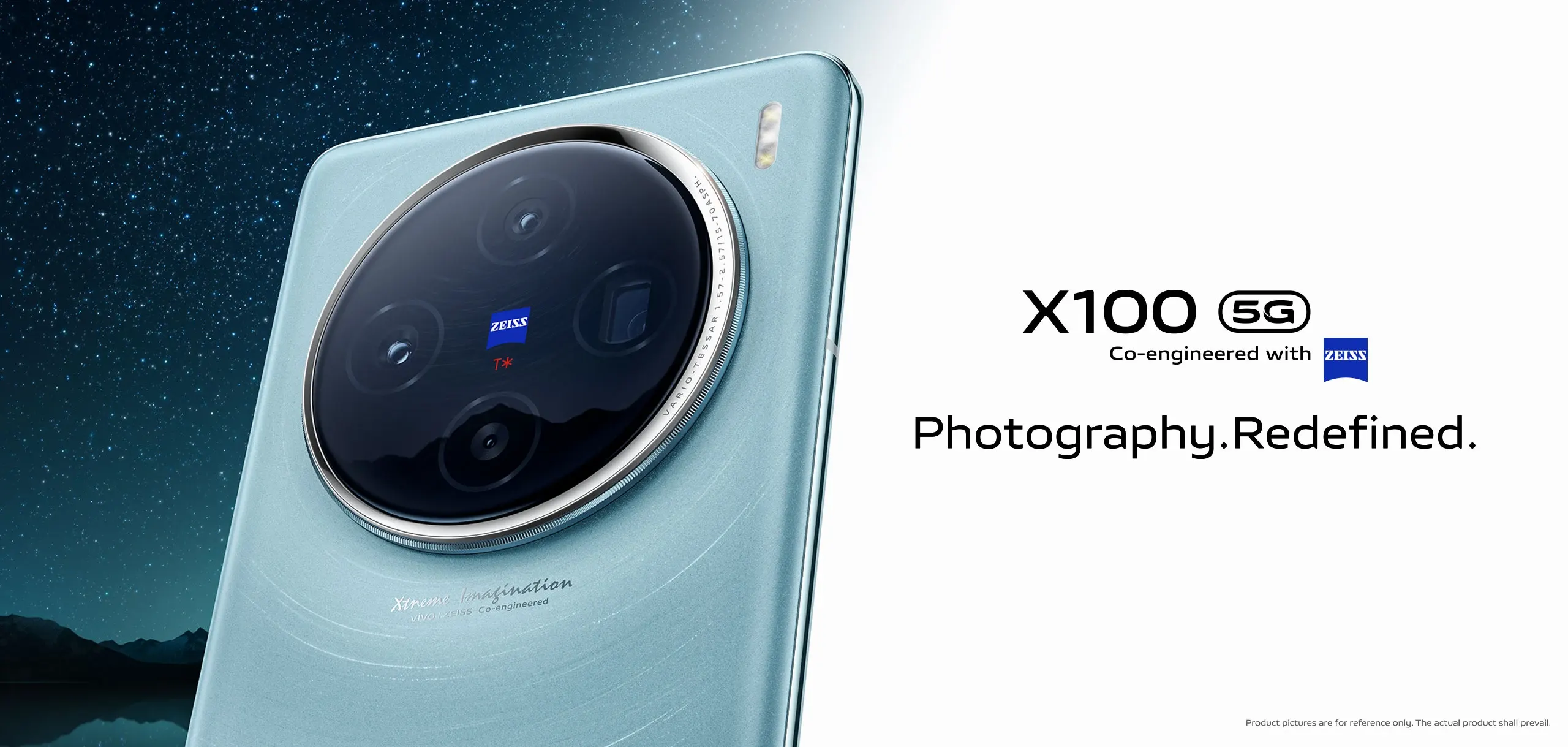 Смартфон Vivo X100 16/512Gb Meteorid черный Текстовое описание изображения
