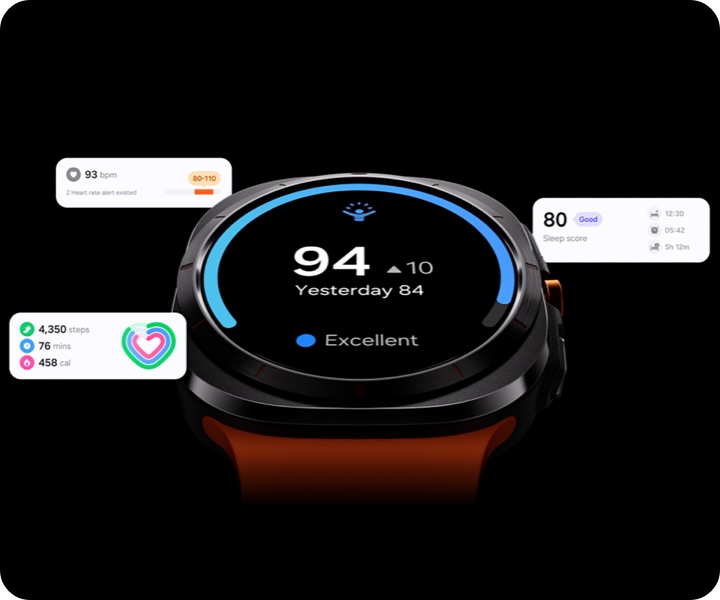 Умные часы Samsung Galaxy Watch Utra LTE 47mm Titanium Silver Знай свой счет. Будь хозяином своего дня.