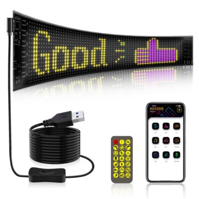 Светодиодная наклейка для авто LED MATRIX PANEL 16*64 (92*374mm)