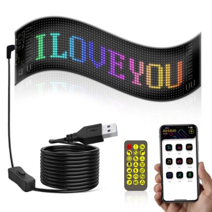 Светодиодная наклейка для авто LED MATRIX PANEL 20*64 (102*348mm)