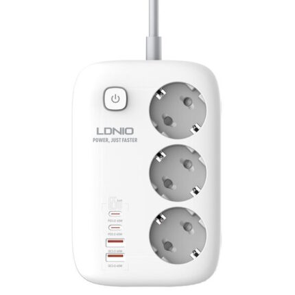 Ldnio 3X 2USB PD SE3436 65W 2M tarmoq filtri
