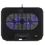 2E GAMING CPG-003 noutbuk tutgich, 15.6 duymgacha, 2xUSB-A, Blue LED, qora - Image 2