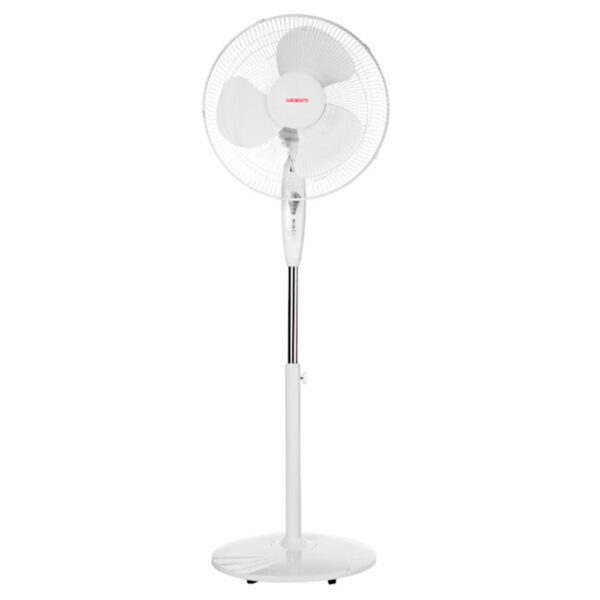 Ventilyator polga o'rnatiladigan ARDESTO 40 sm, 45 Vt, pultsiz, oq rangda