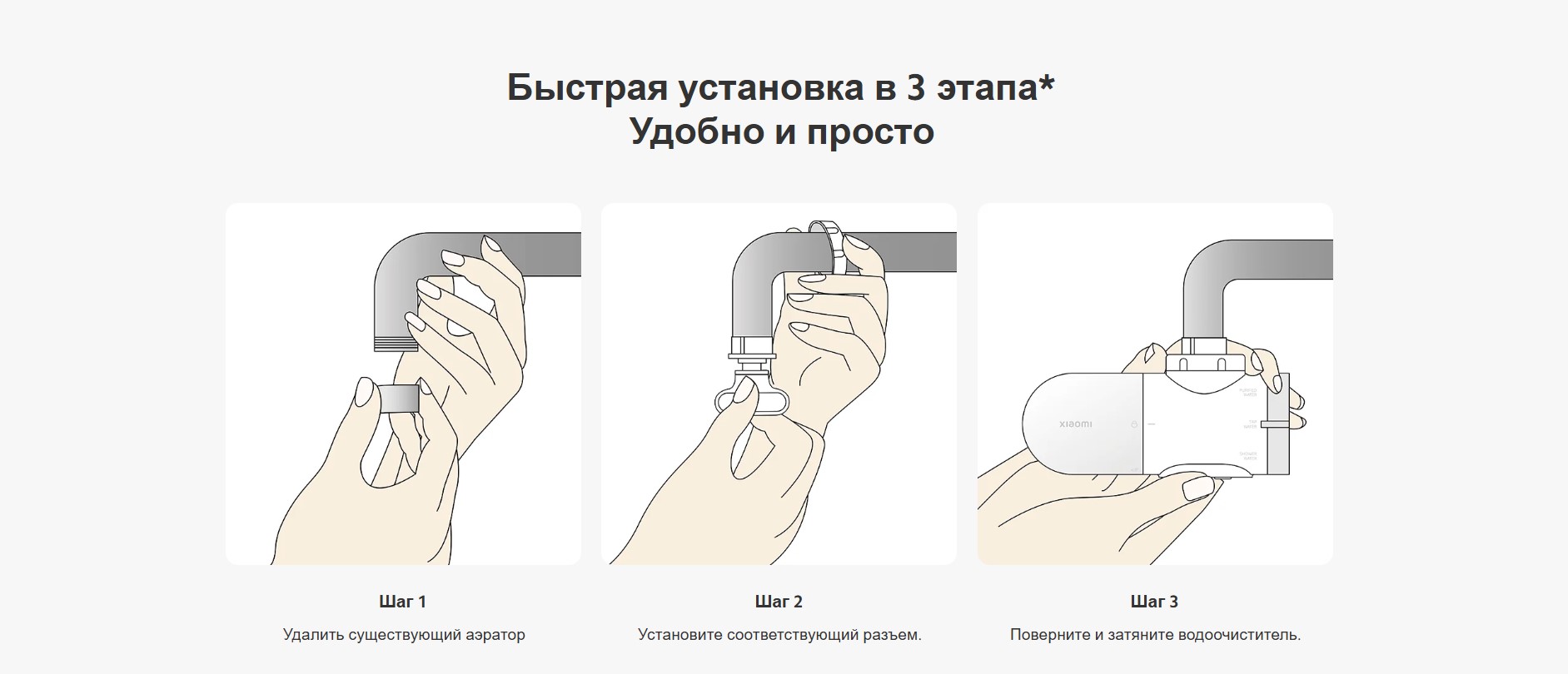Очиститель воды для крана Xiaomi Faucet Water Purifier