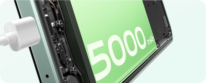 Смартфон Vivo Y03 4/64Gb Space черный vivo Y03: аккумулятор емкостью 5000 мАч