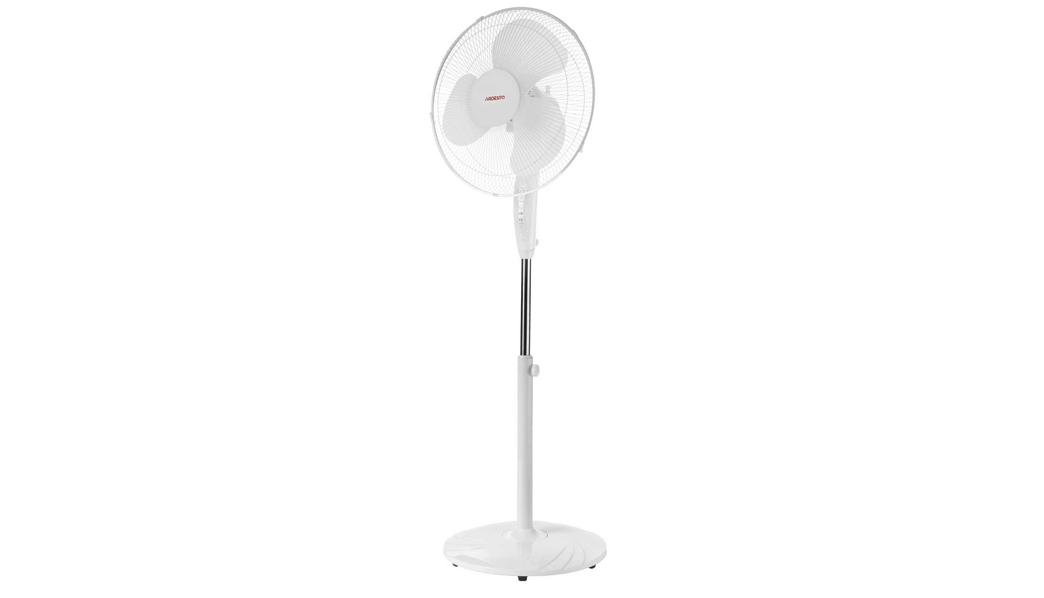 Вентилятор с пультом напольный Floor fan ARDESTO 40см,45Вт белый Вентилятор с пультом напольный Floor fan ARDESTO 40см,45Вт белый