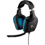 Беспроводные наушники Logitech G432 Wired Gaming Headset 7.1 Leathereette Black Blue