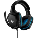 Беспроводные наушники Logitech G432 Wired Gaming Headset 7.1 Leathereette Black Blue — изображение 2