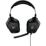 Беспроводные наушники Logitech G432 Wired Gaming Headset 7.1 Leathereette Black Blue — изображение 3