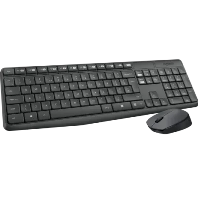 Беспроводная клавиатура и мышка Logitech Wireless Combo MK235 Black