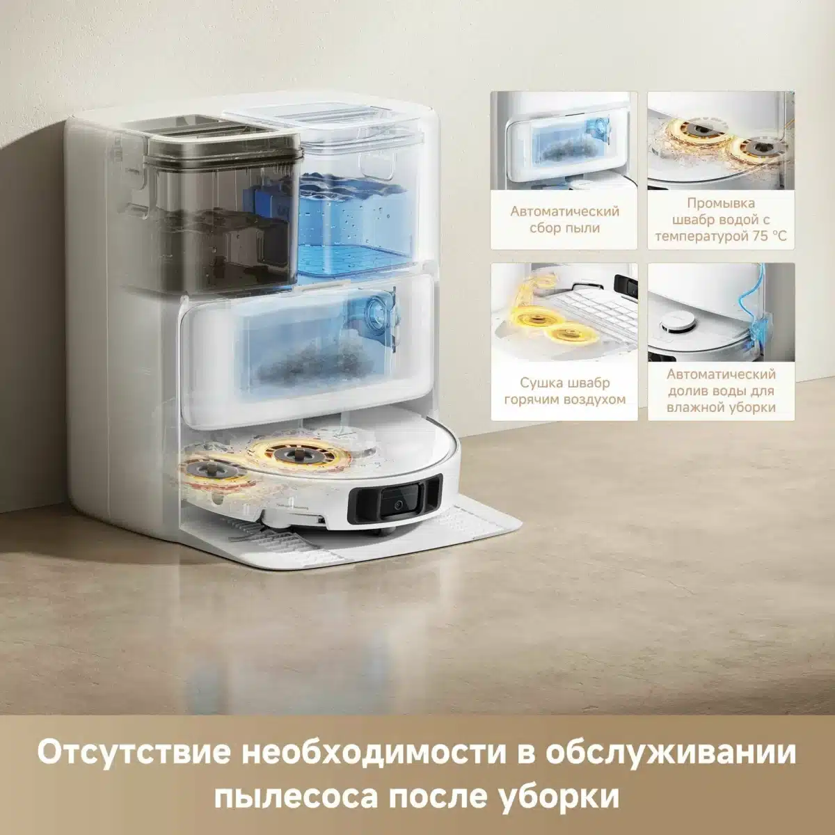 Робот-пылесос Dreame Trouver P50 Ultra White — изображение 7